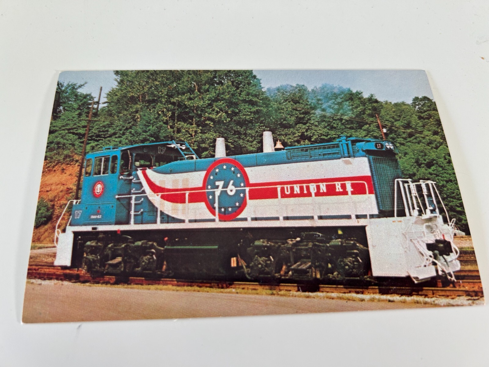 Union Railroad Company’s Unit Number 17 Model 15 M.P. Locomotive Postcard