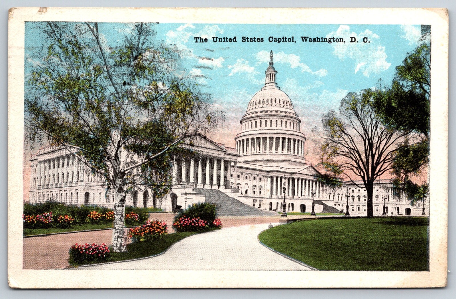 1920 The United States Capitol Washington DC Vintage Postcard