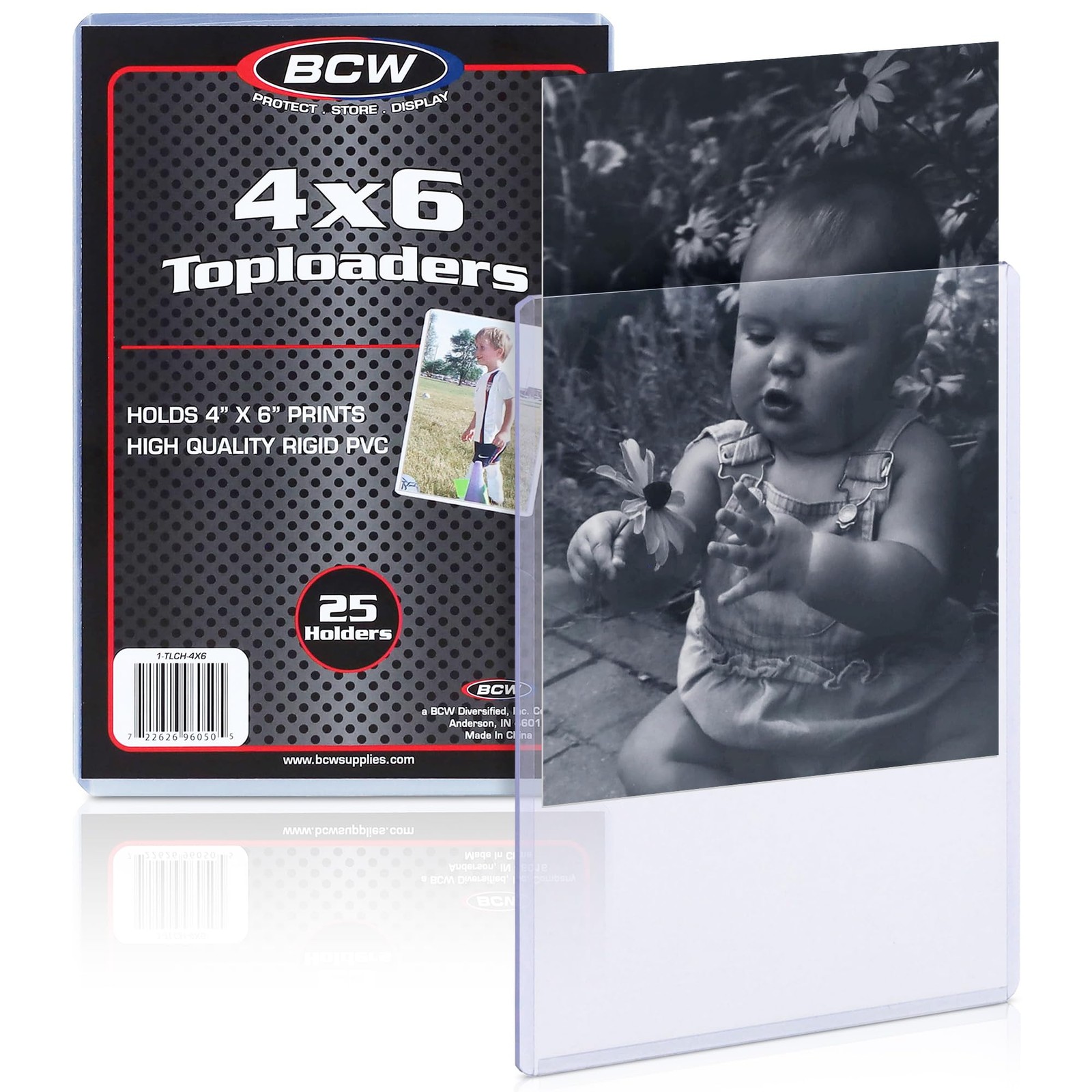 4×6 Photo & Postcard Topload Holders – 25 Pack | Blue-Tinted 4×6 Toploader Pr…