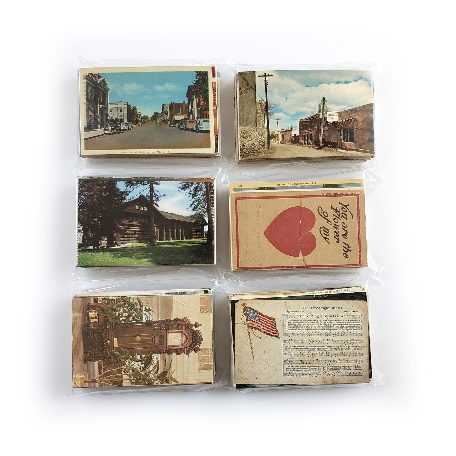 75 Damaged Postcards Lot – Junk Journal Decoupage Unposted Vintage Craft Project