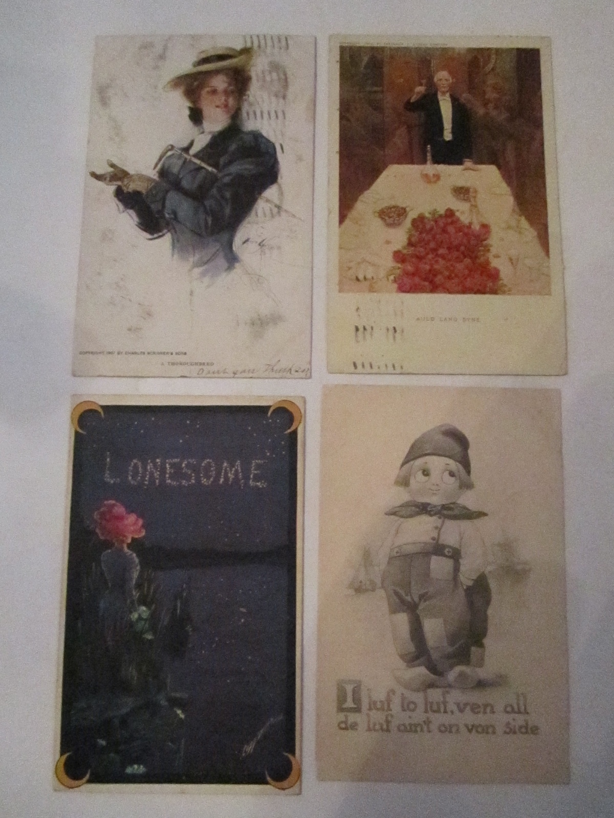 20 VINTAGE POSTCARDS – VARIOUS ARTISTS – PRE 1911 – COLLECTIBLE – LOT H TUB ABC