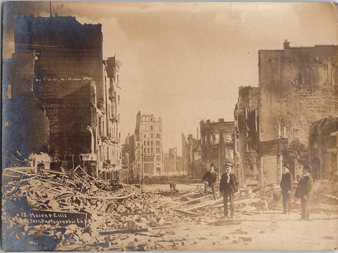 ee Not a postcard San Francisco 1906 Earthquake original real photo