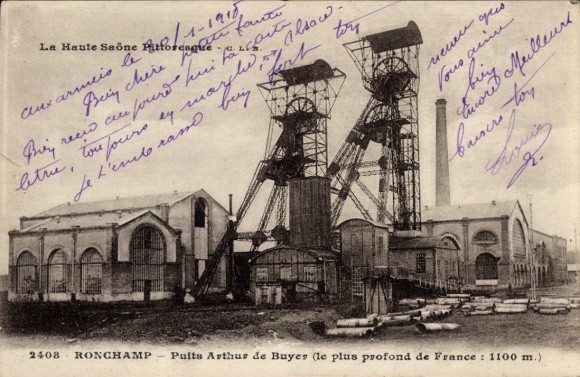 Postcard Ronchamp Haute Saône, Puits Arthur de Buyer – 4370295