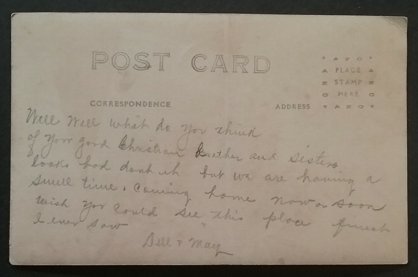 RPPC HOT SPRINGS AR McLeod’s Amusement Park Happy Hollow Saloon Postcard 1904-18