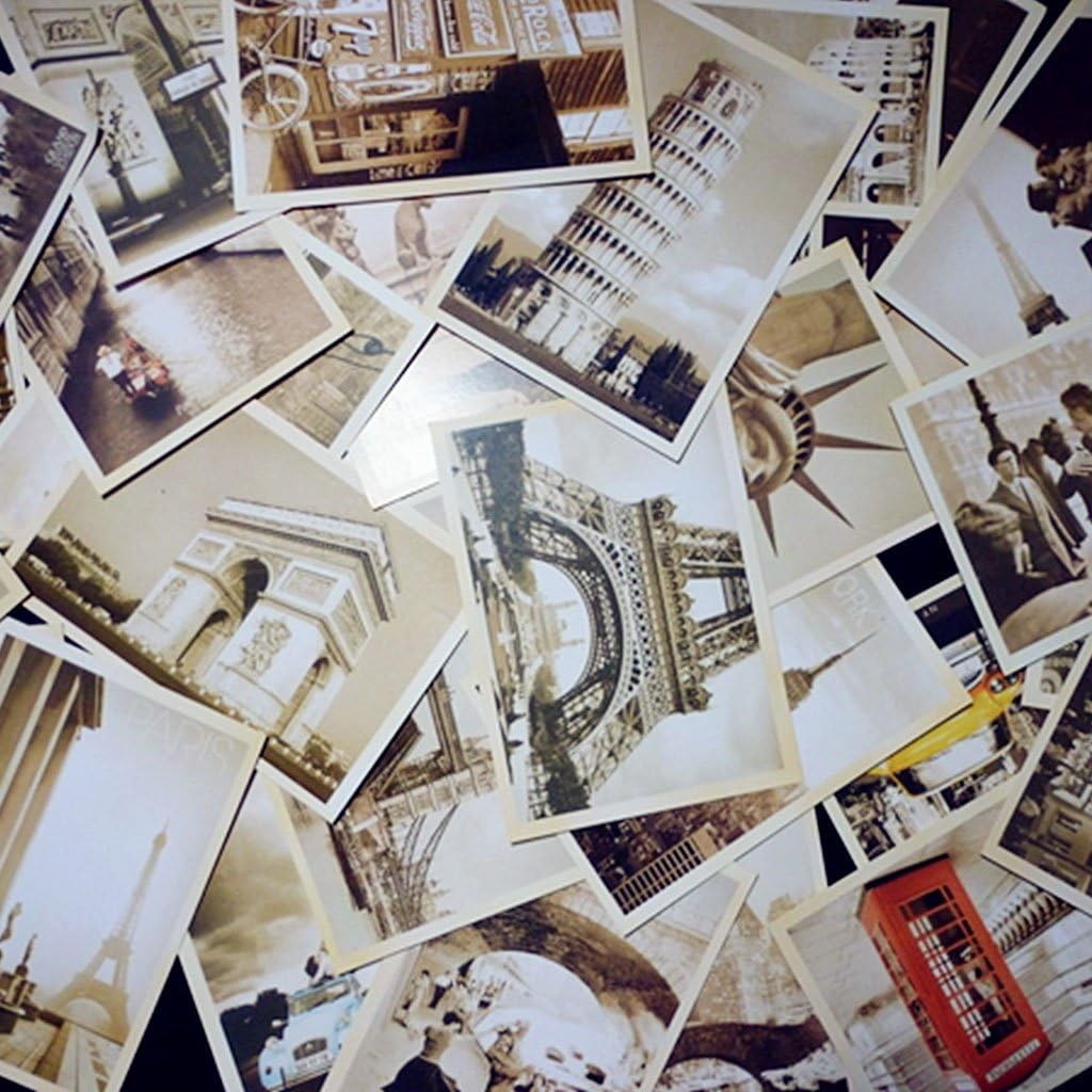 Collectable Vintage Postcards Bulk Pack 128 Pcs