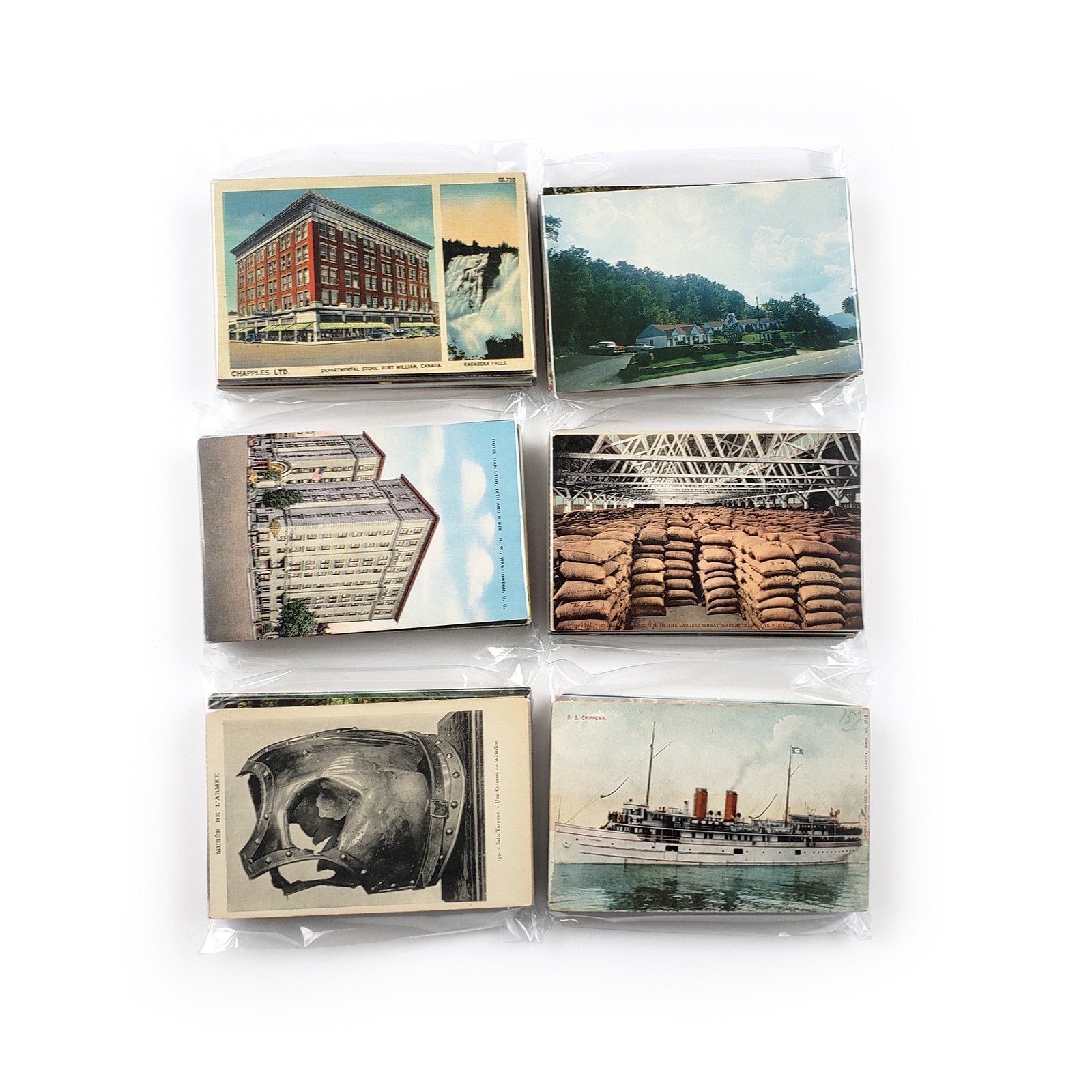60 Unused Vintage Postcards Lot – Unposted Random Blank Midcentury Travel Views