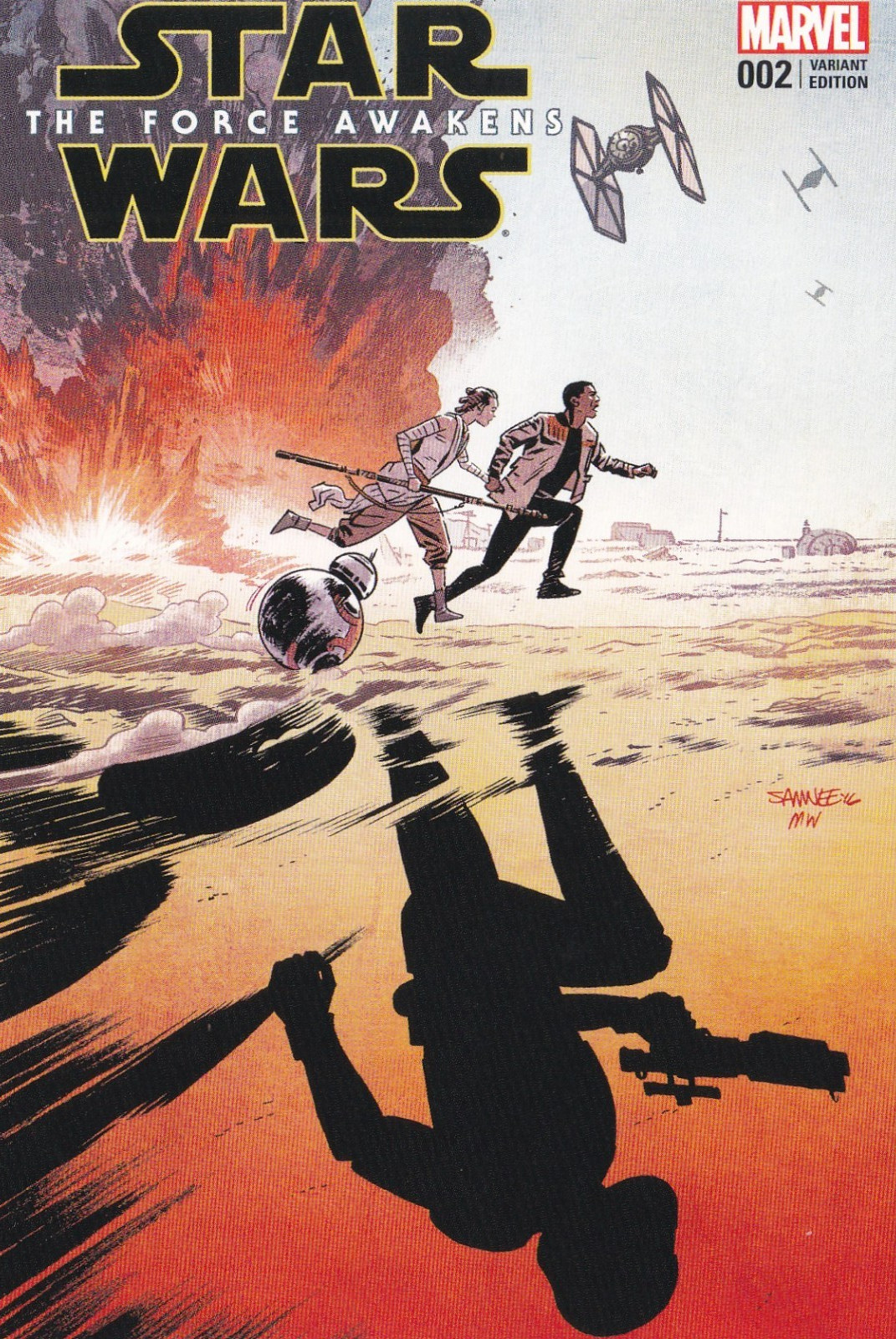 Star Wars Force Awakens #2 Issue Marvel Comic Book Cover Sept 2016 Postcard 2024