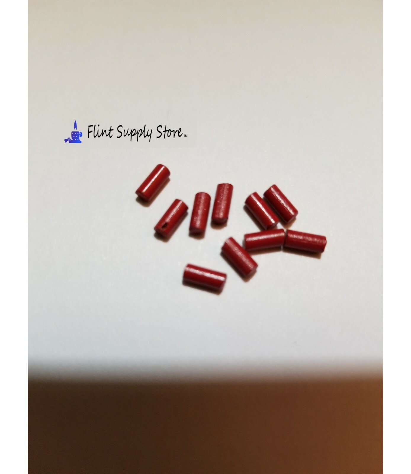 100 Lighter Flints Red Replacement for fluid/gas lighters Ships from USA
