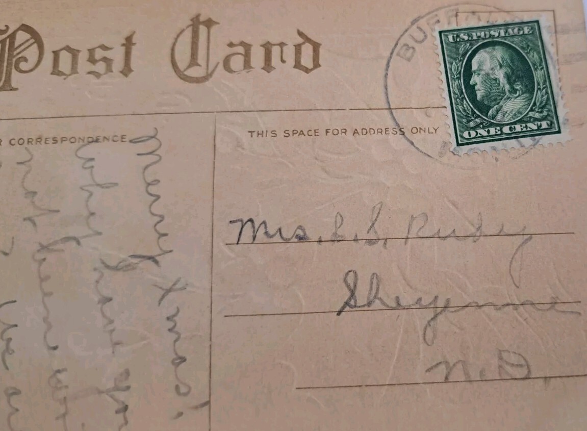 Postcard c1910 Divided Back Peace On Earth Christmas Card Posted