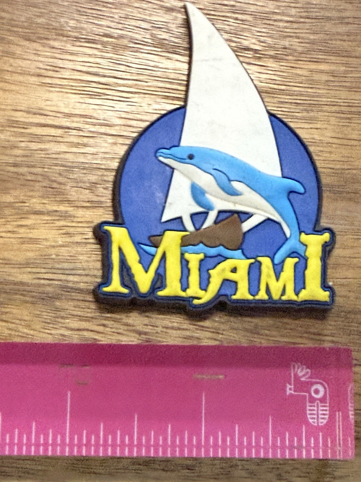 Miami FL Collectors Vintage Rubber Fridge Magnet