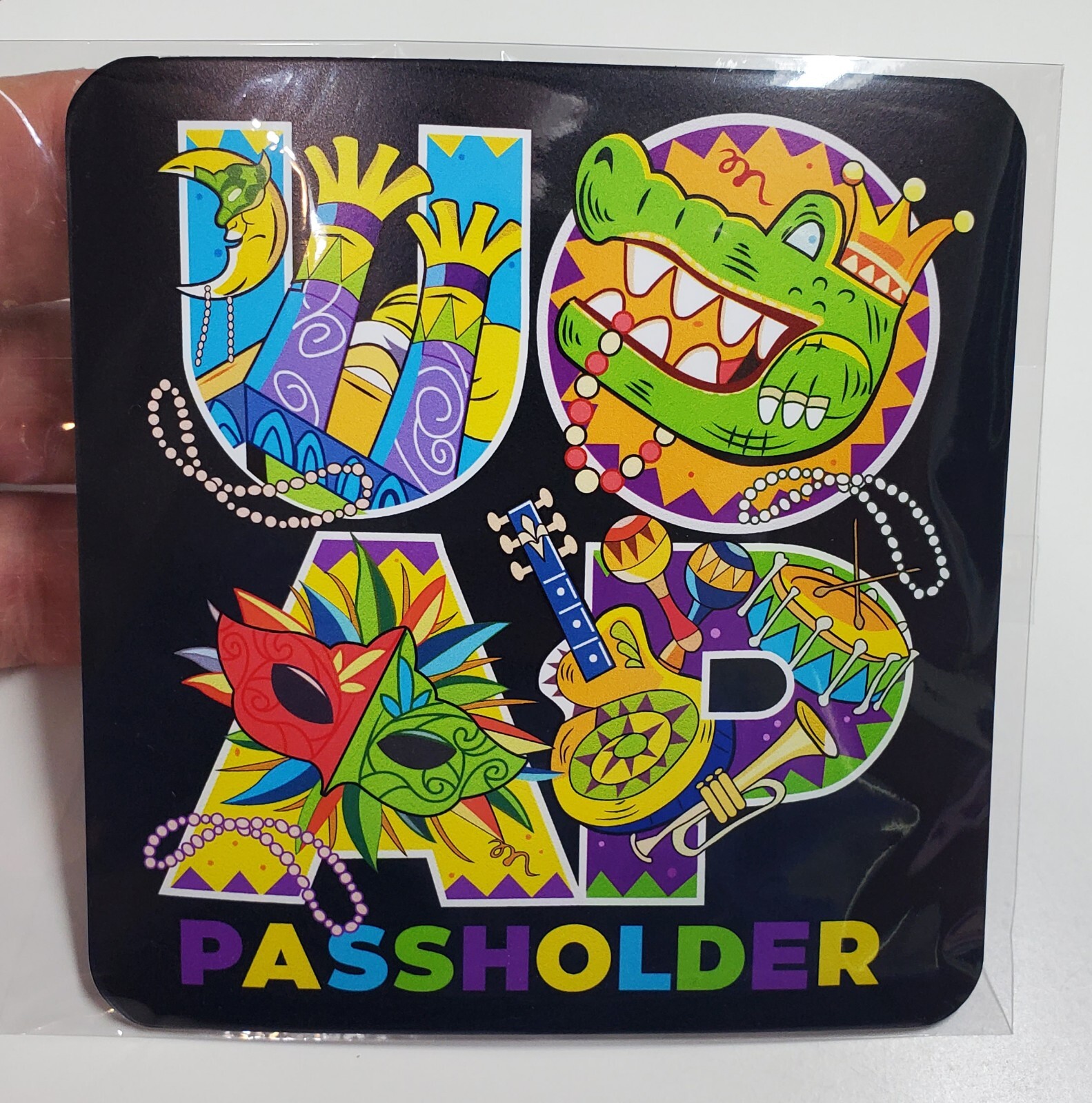 UOAP Universal Studios Passholder UOAP Mardi Gras 2023 Magnet (Aftermarket)