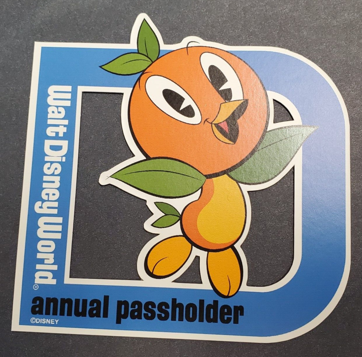 Walt Disney World Passholder 2022 Orange Bird AP Magnet (Fan-Art Based)