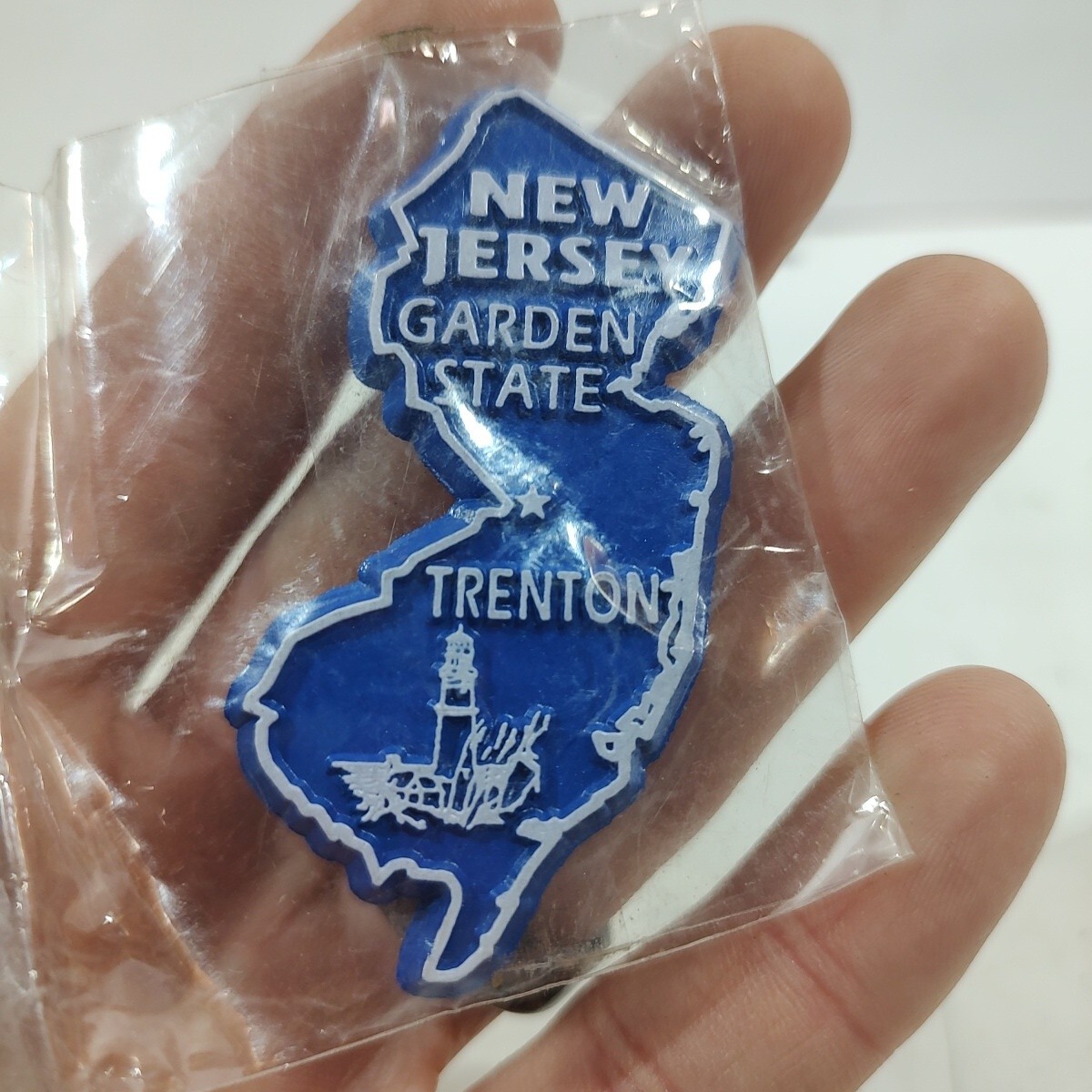 State Souvenir Magnet New Jersey Fridge Refrigerator State Shaped Keepsake