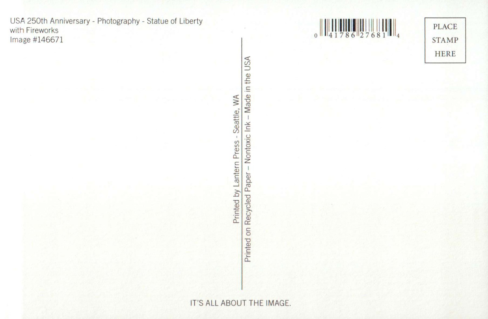 Statue of Liberty New York City, America 250 Years 1776 – 2026 – Modern Postcard