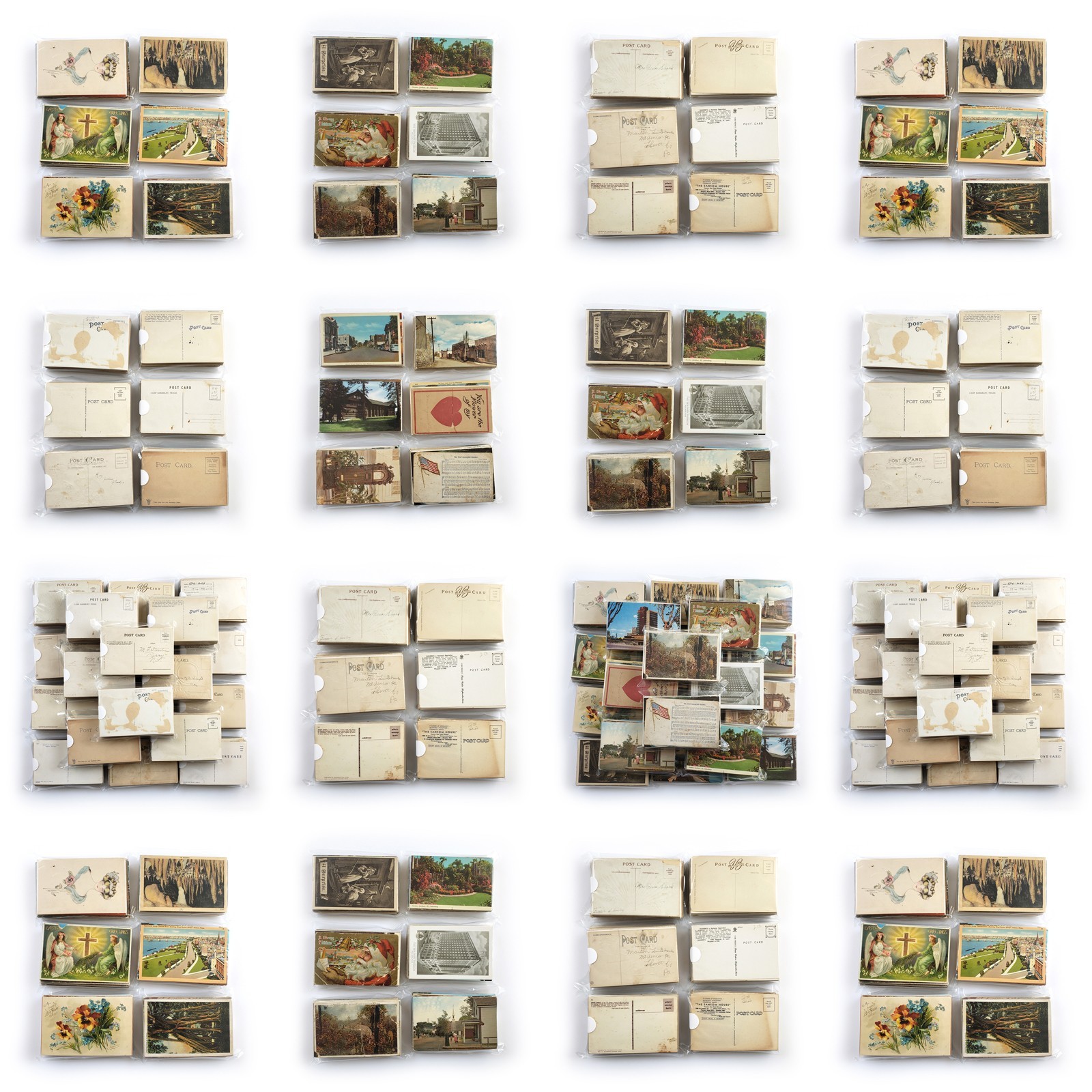 75 Damaged Postcards Lot – Junk Journal Decoupage Unposted Vintage Craft Project