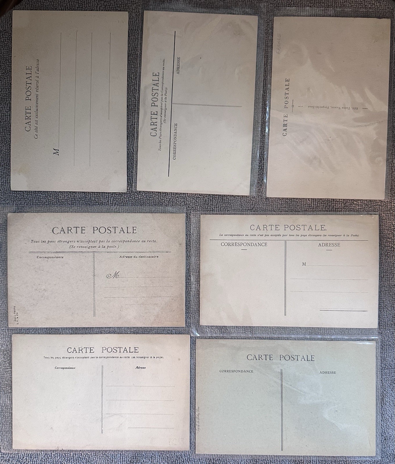 Vintage Early 20th Century France Postcard Lot of 12 – Unposted