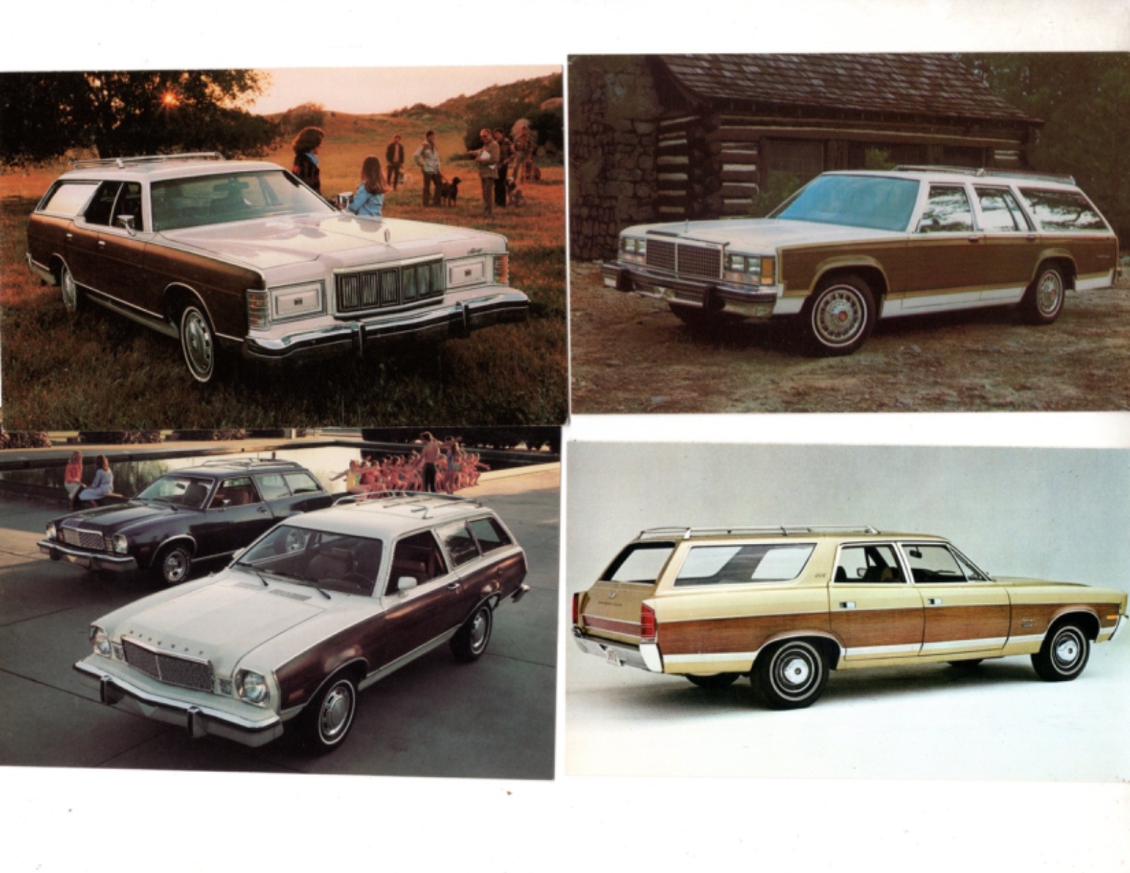 ANTIQUE AUTO, STATION WAGONS, LOT OF 35 VINTAGE POSTCARDS (BL100)