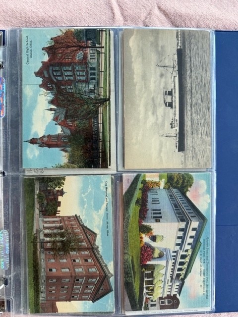 58 Postcards 1906-1940s in Plastic Sleeves. Some unused