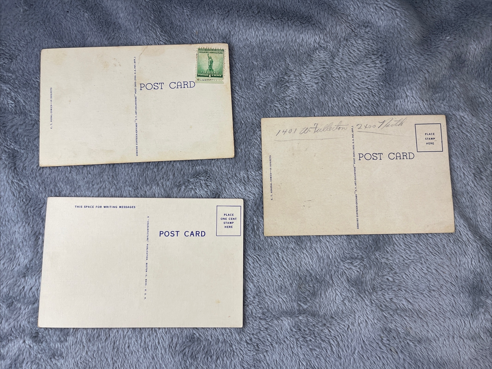 Vintage Linen Funny Humorous Postcard Lot of 3