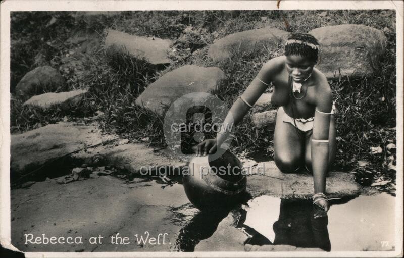 Cape Town, South Africa Rebecca the Well. Original Vintage Real Photo RPPC