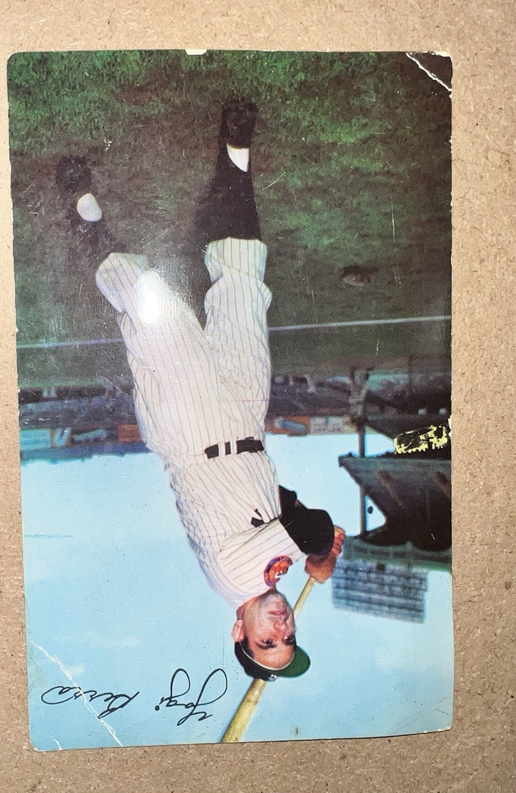 Signed Louis Dorman Yogi Berra Baseball Photo Postcard, Unposted, Single Unit