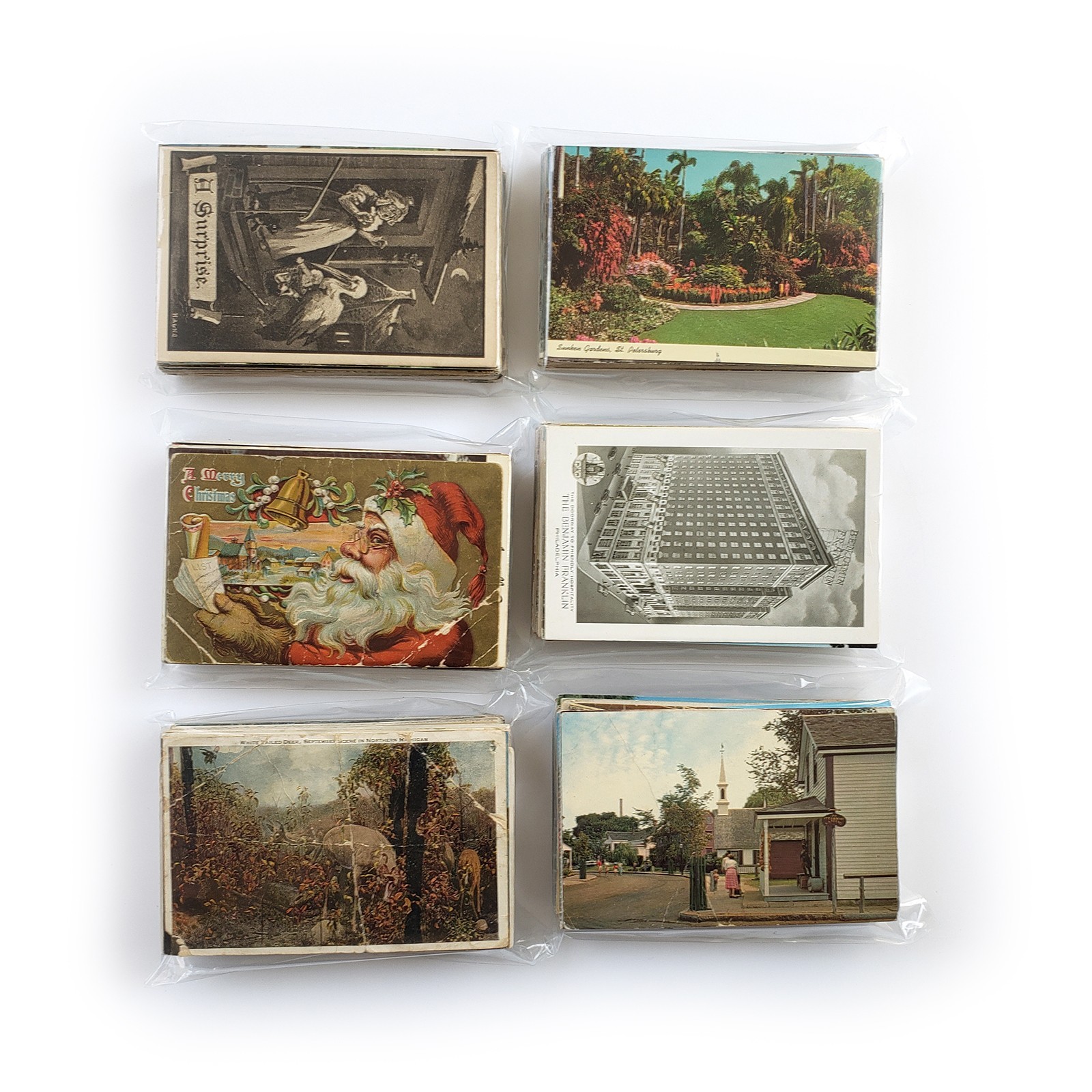75 Damaged Postcards Lot – Junk Journal Decoupage Unposted Vintage Craft Project