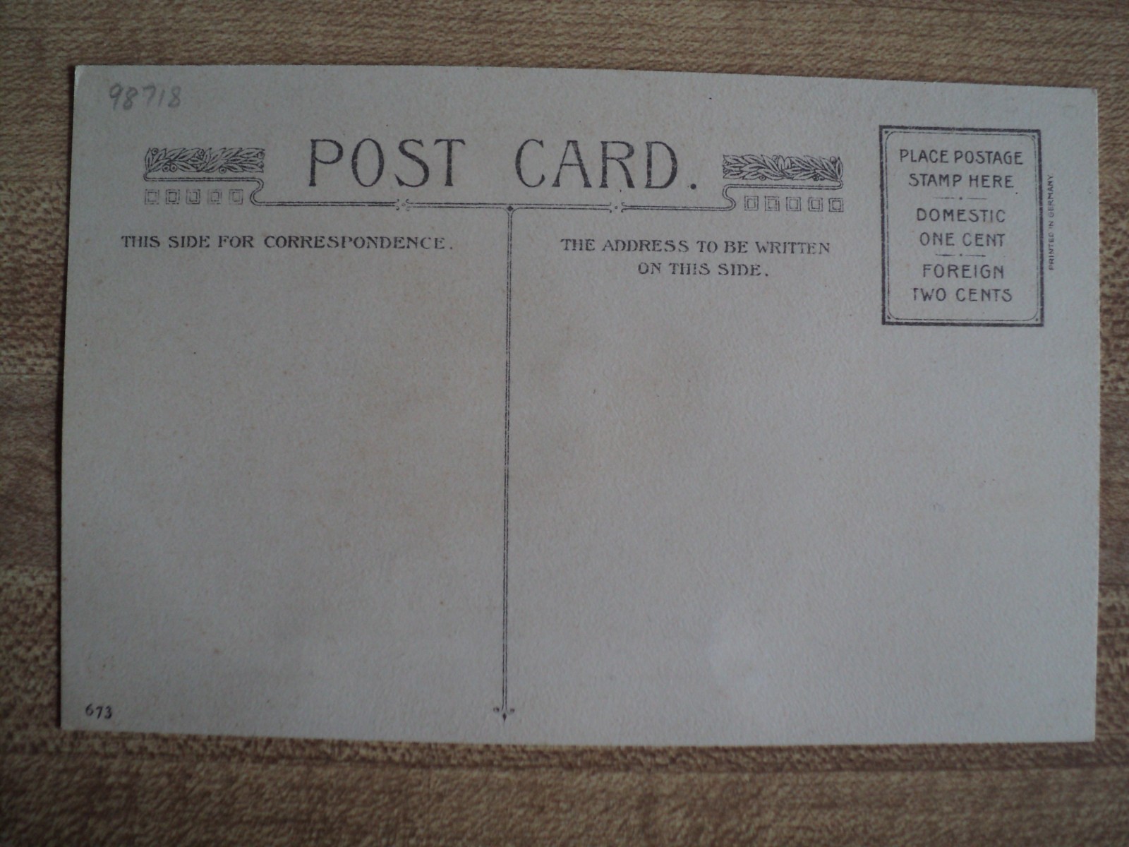 VALENTINE’s Day Cute Boy & Girl vintage Winsch 673 Fold Out Postcard