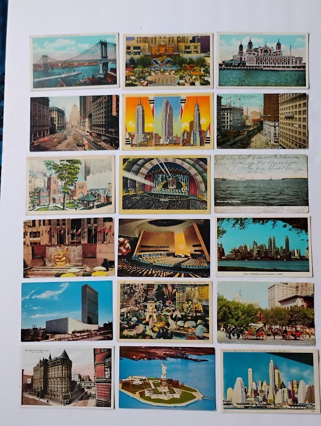 Vintage Lot of 120 New York City NYC Postcards