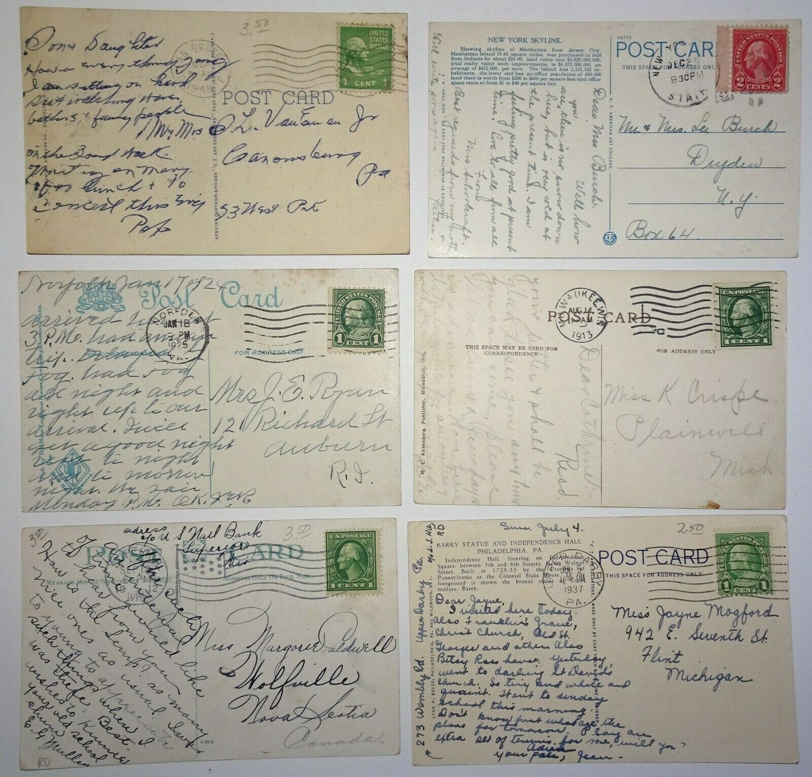 Vintage Postcard Lot of 25 Architecture Buildings Bridges Ocean in Sleeves