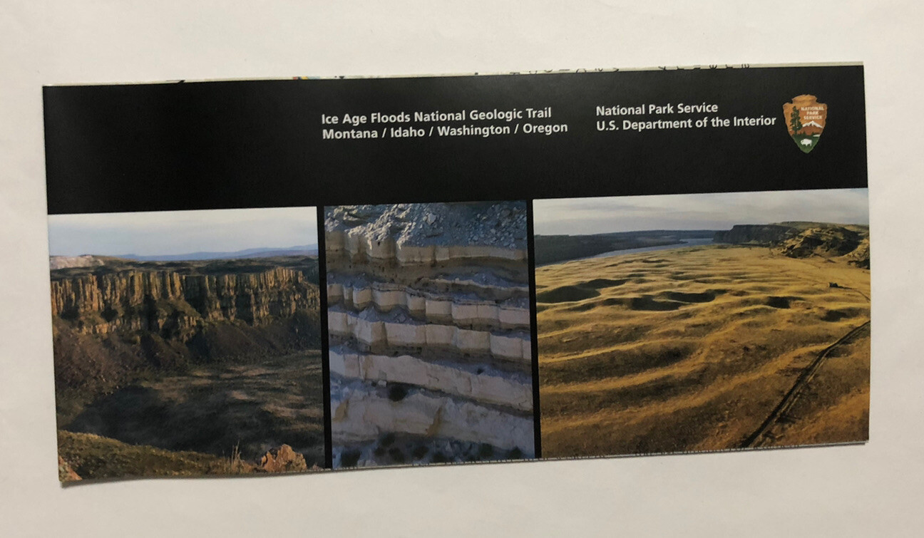 Ice Age Floods National Geologic Trail Park Unigrid Brochure Map Montana Oregon