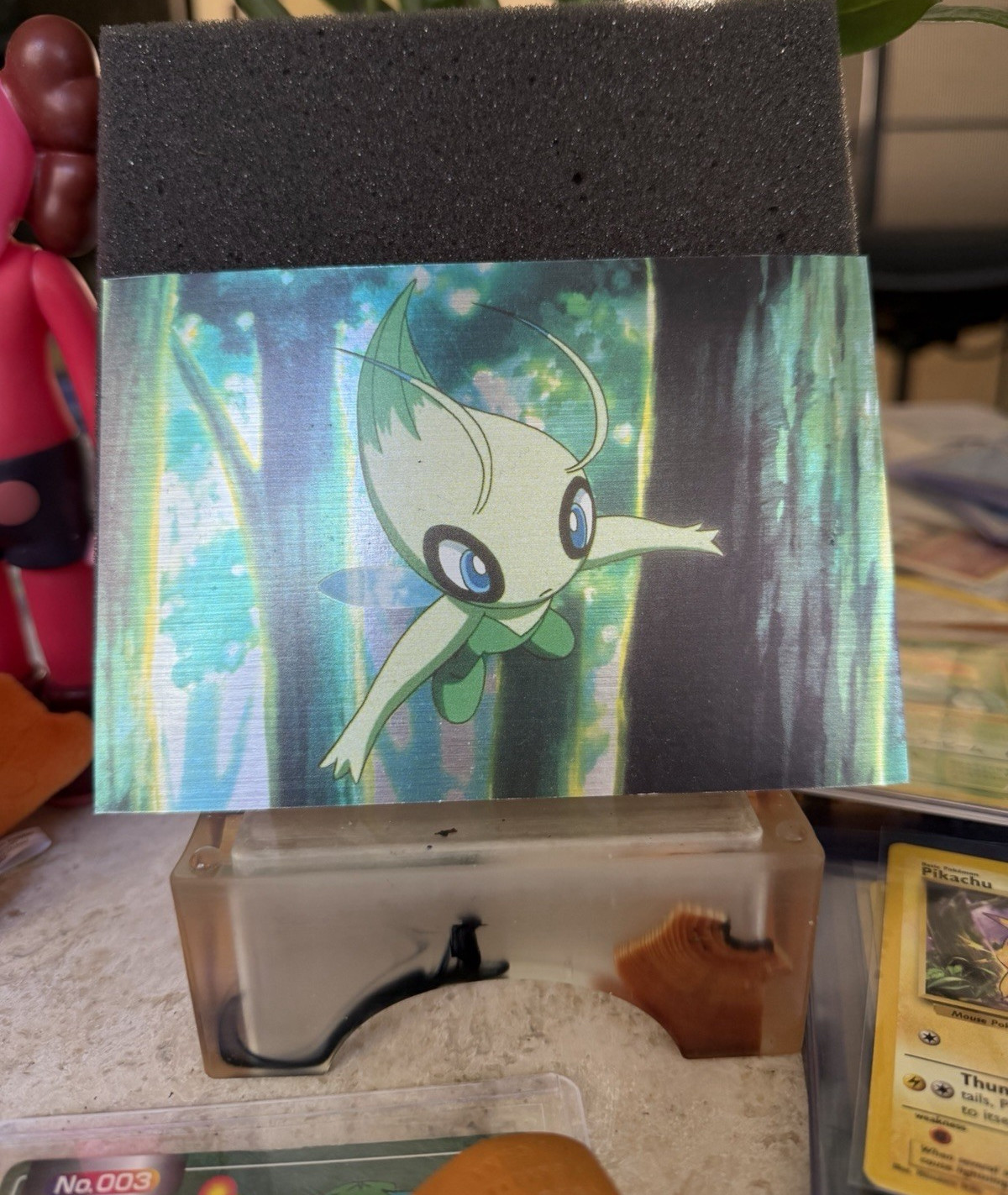 Nintendo Pokémon Celebi Postcard Unposted Paper 2001 Single Unit
