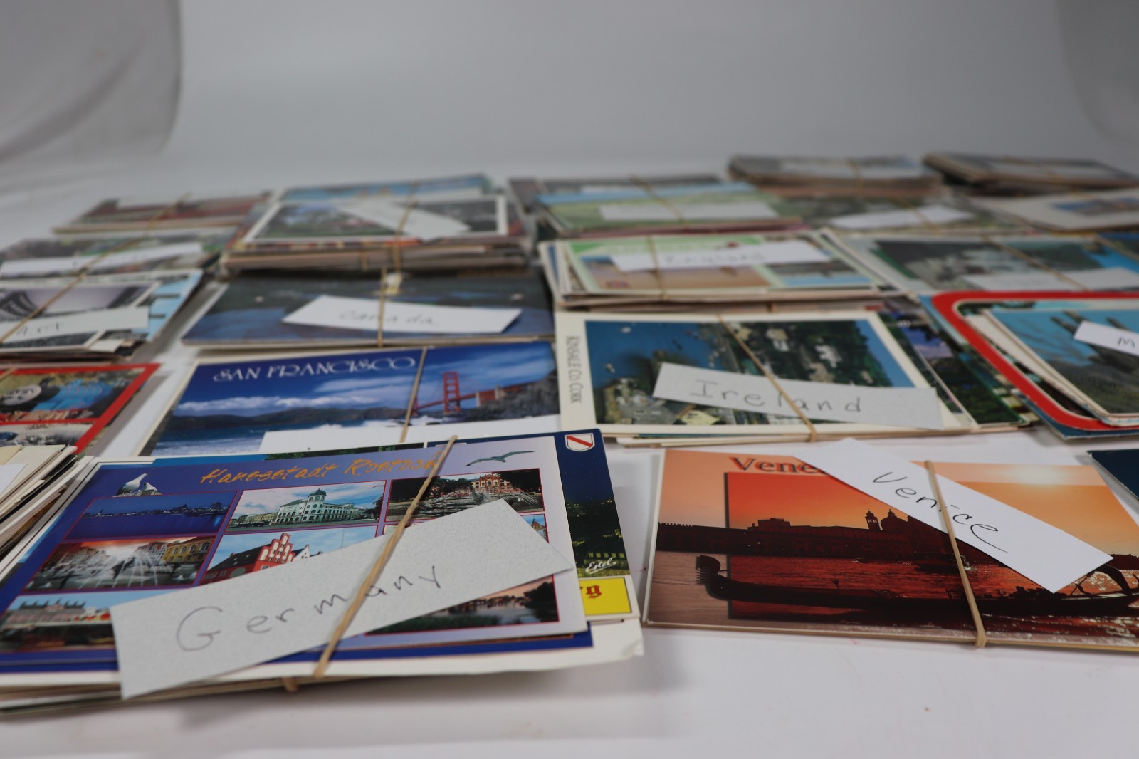 Huge VTG Postcard Collection Lot Hundreds USA Europe Travel Art i6