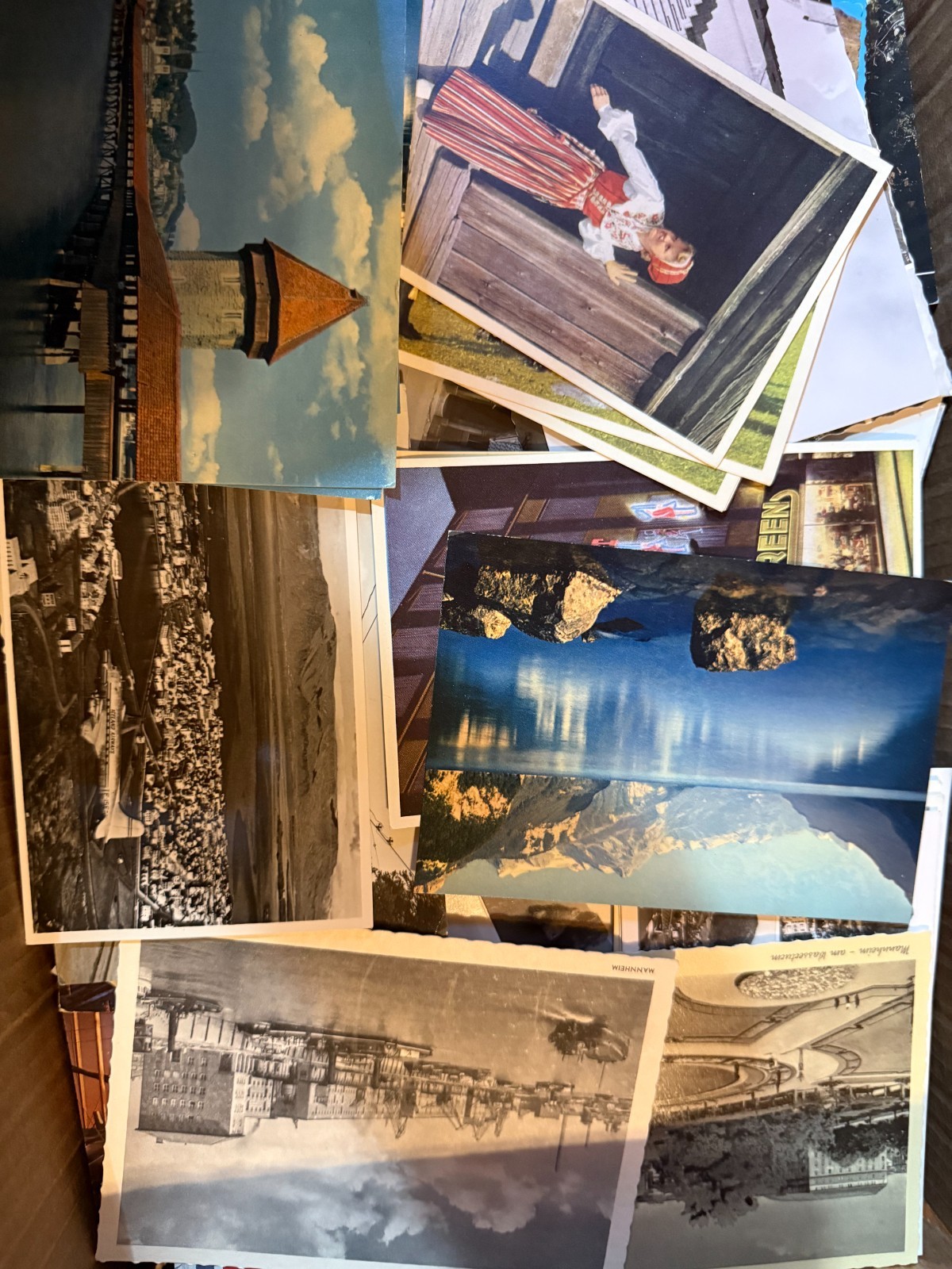 1100 Vintage Continental Postcards Lot Mixed States Countries Topics 6×4