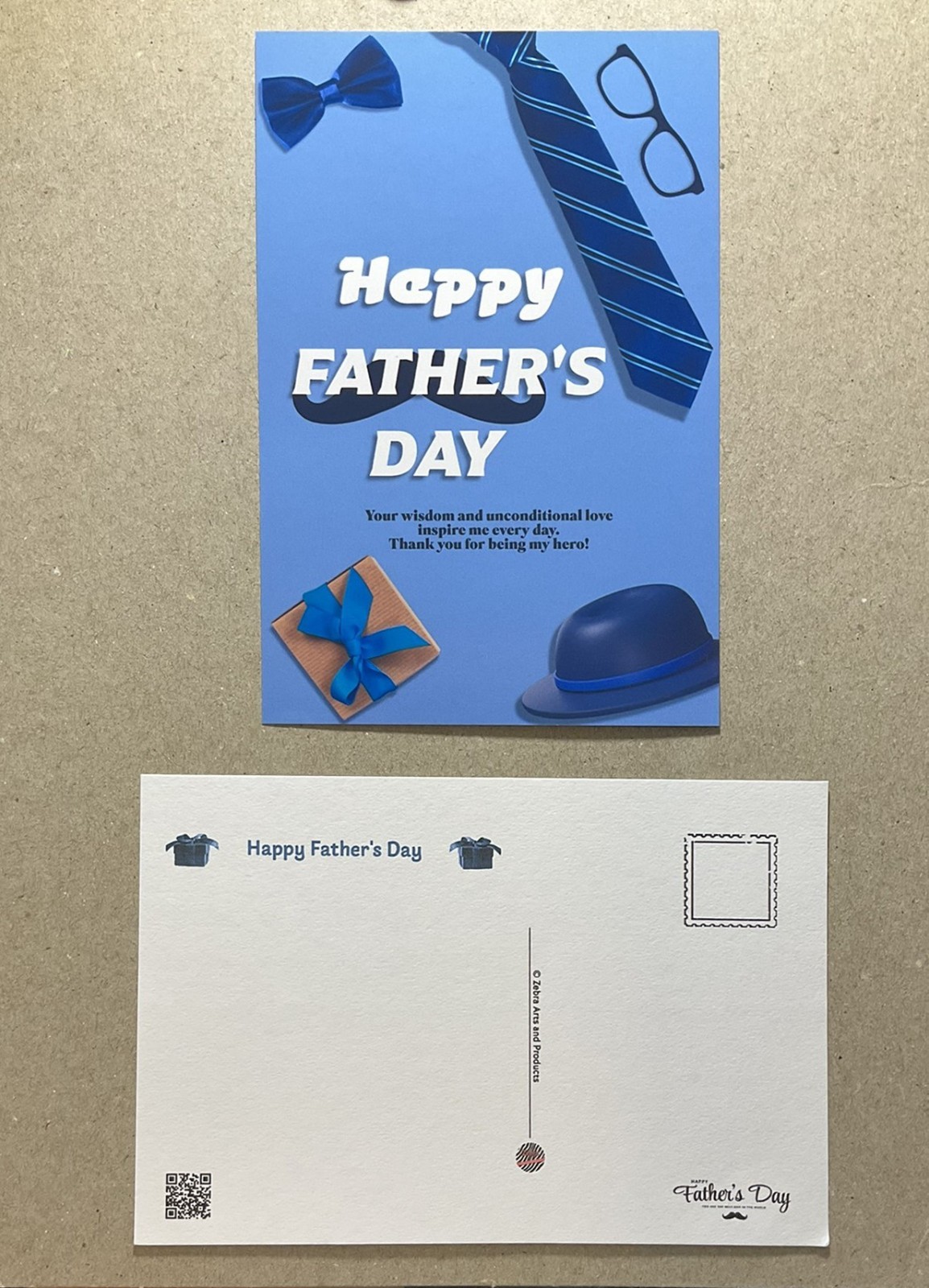 New postcard 4×6 Happy Father’s Day