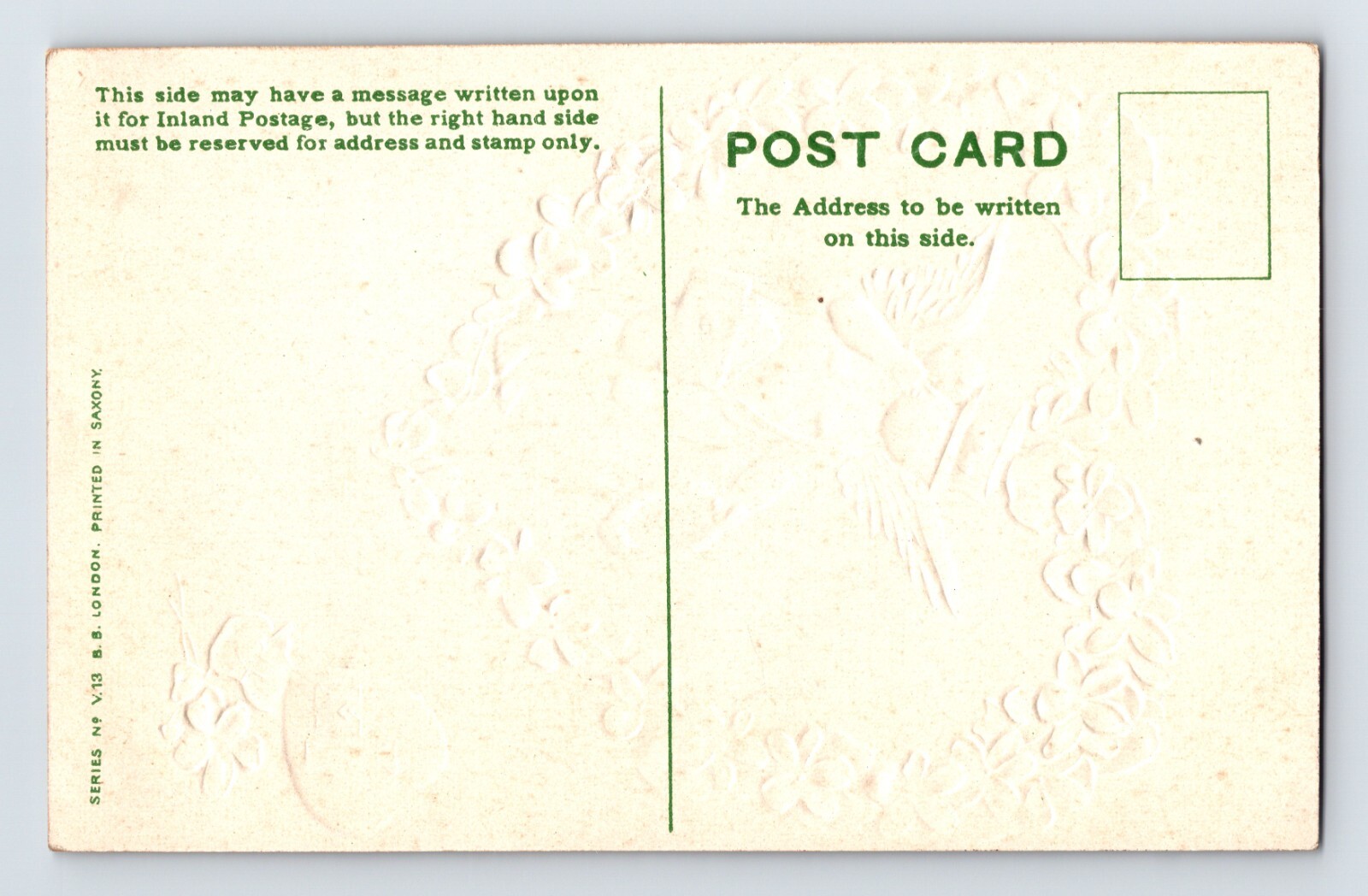 Postcard Happy Valentine’s Day Cupid Mail Necklace 1910s Unposted Divided Back