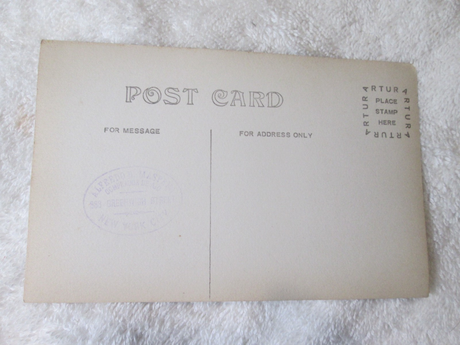 Antique RPPC Alfredo Maspero Garlic Buyer Greenwich NY Mexico Harvest Postcard