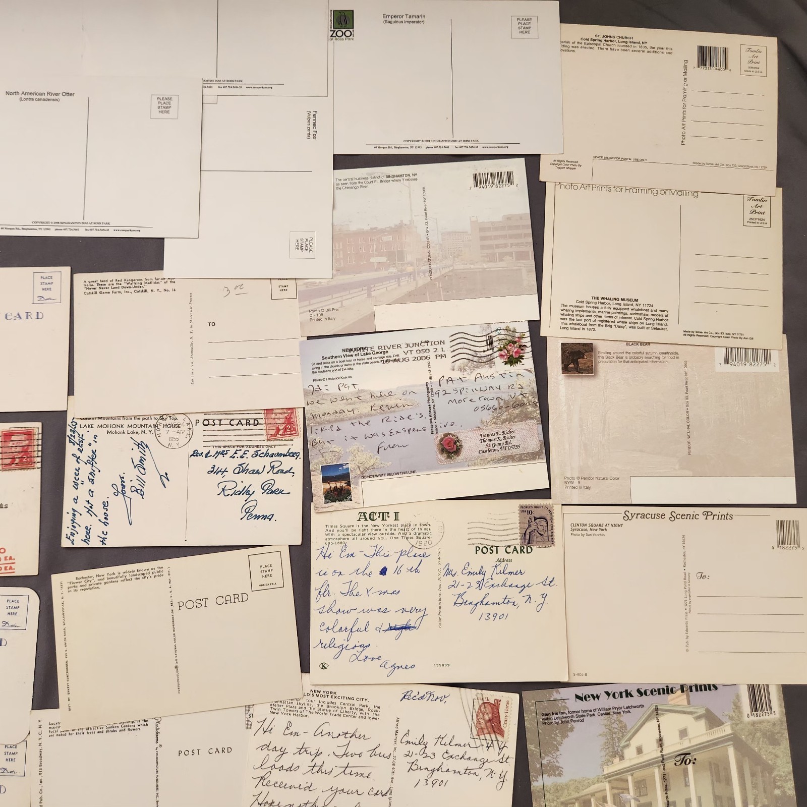Lot of 89 NEW YORK Postcard Wildlife Nature Cities Landmark 1907 -2000’s Mix