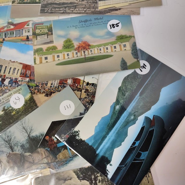 32 Vintage Postcard Lot Linen Real Photo Paper In Sleeves Most Early 1900s-1960s