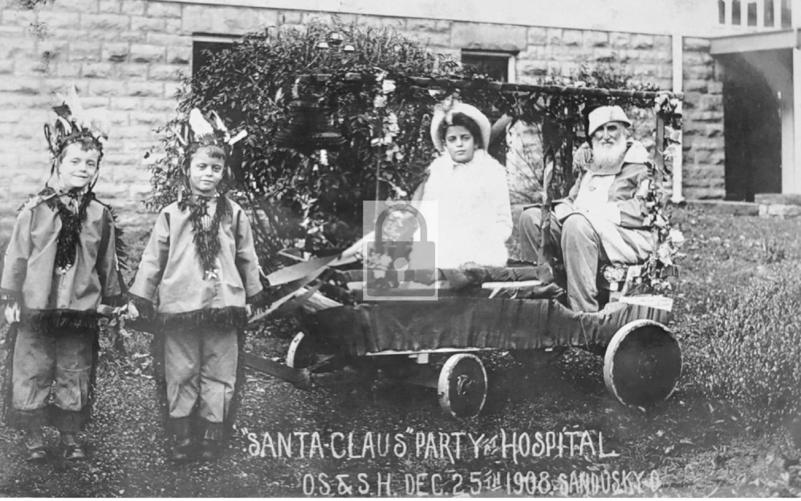Santa Claus Children Party Hospital Sandusky Ohio OH – Reprint