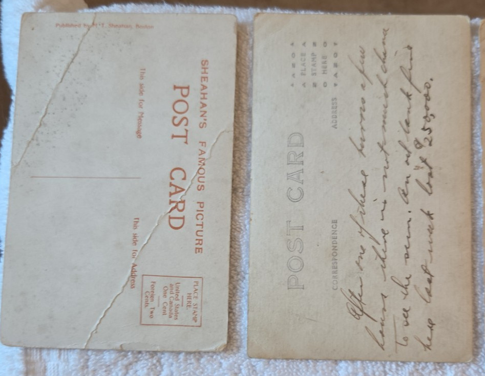 Antique Lot of 11 Souvenir Postcards some postmarked