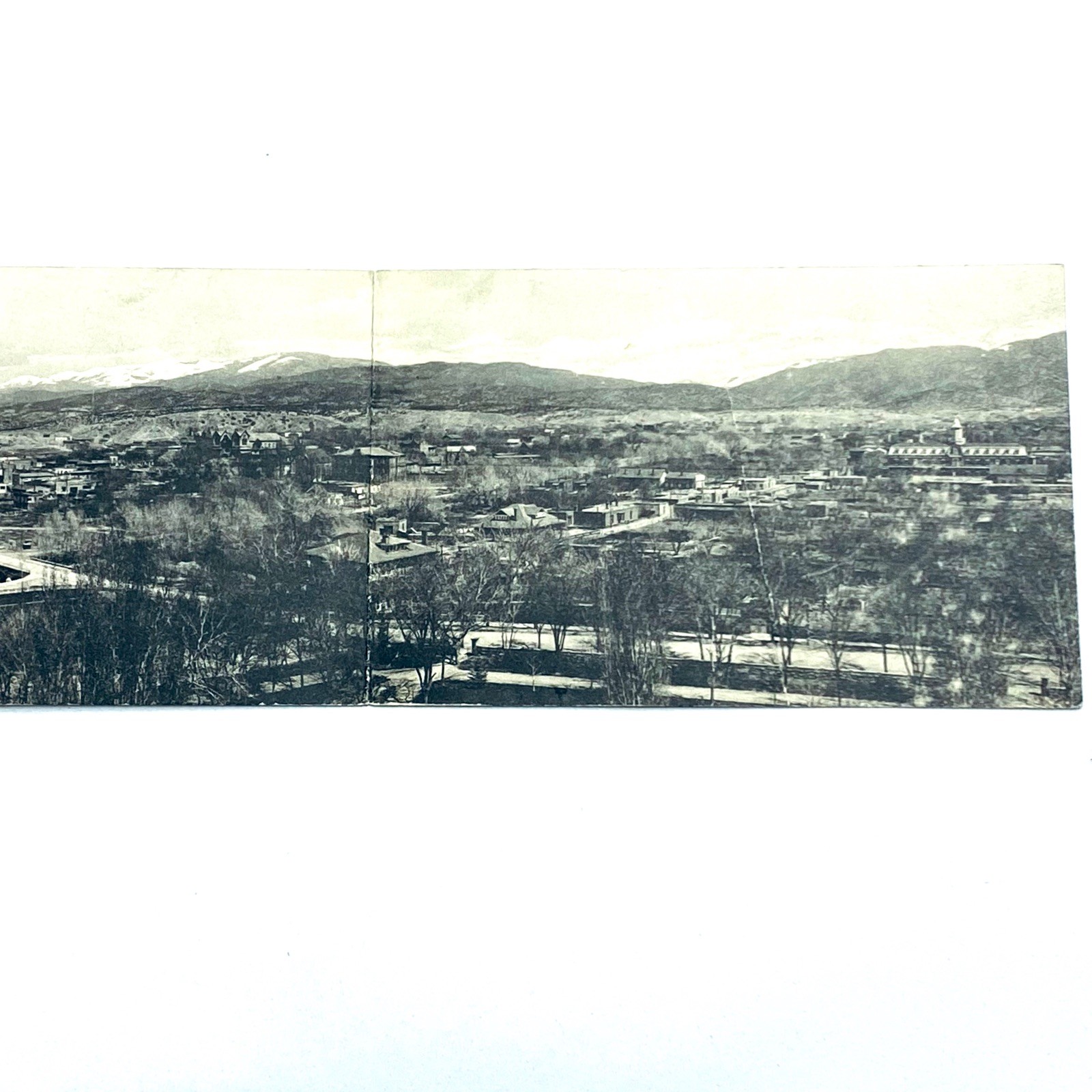 1920 Panorama of Santa Fe New Mexico Fold-out Postcard