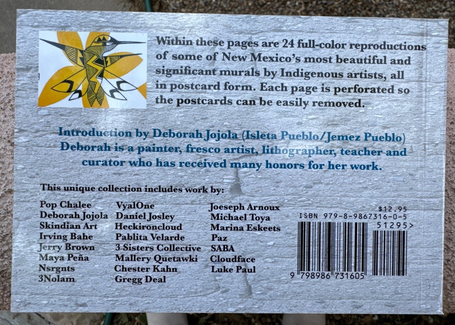 Indigenous Murals of New Mexico, Postcard Book, 25 Detachable Color Postcards.