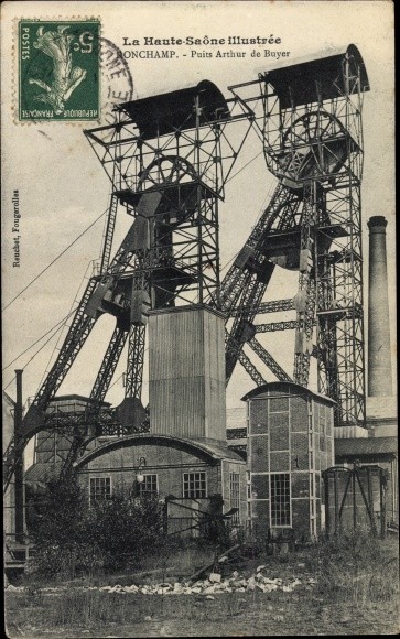 Postcard Ronchamp Haute Saône, Puits Arthur de Buyer – 10728596