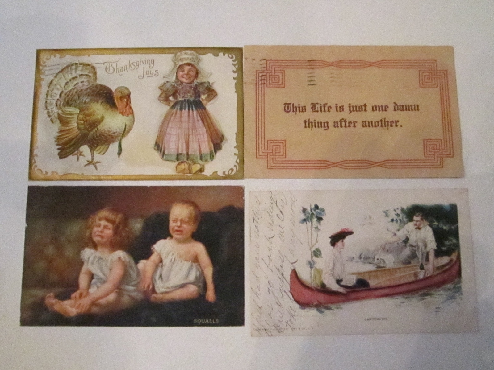 20 VINTAGE POSTCARDS – VARIOUS ARTISTS – PRE 1911 – COLLECTIBLE – LOT F TUB ABC