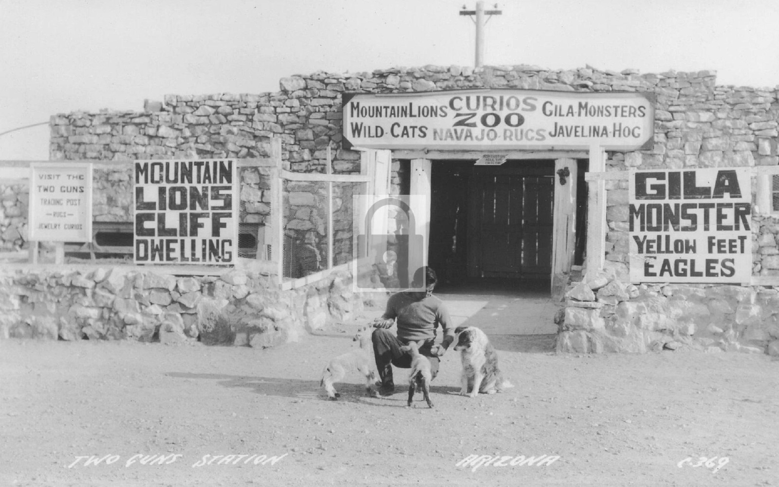 Two Guns Trading Post Curios Zoo Arizona AZ – Reprint