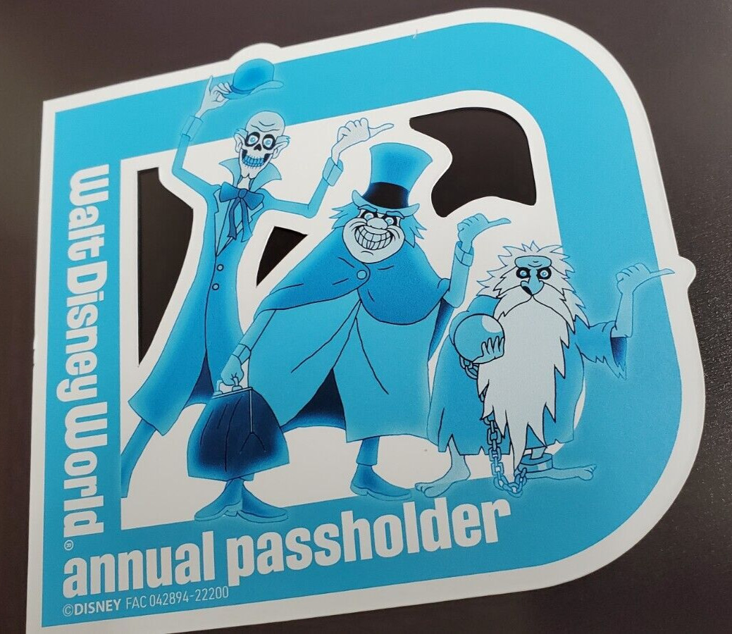Disney Passholder Haunted Mansion Three Hitchhiking Ghosts AP Aftermarket Magnet