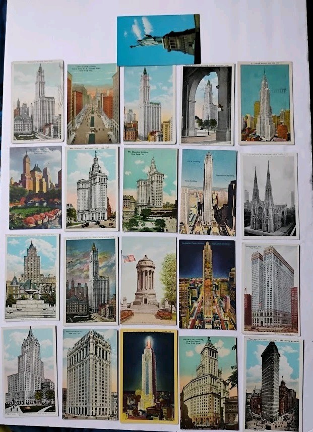 Vintage Lot of 120 New York City NYC Postcards