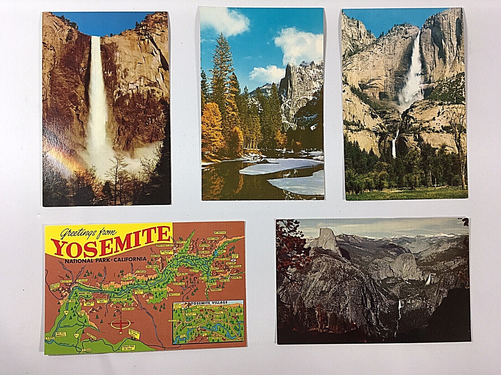 Vintage Yosemite Postcards from the 1960s.