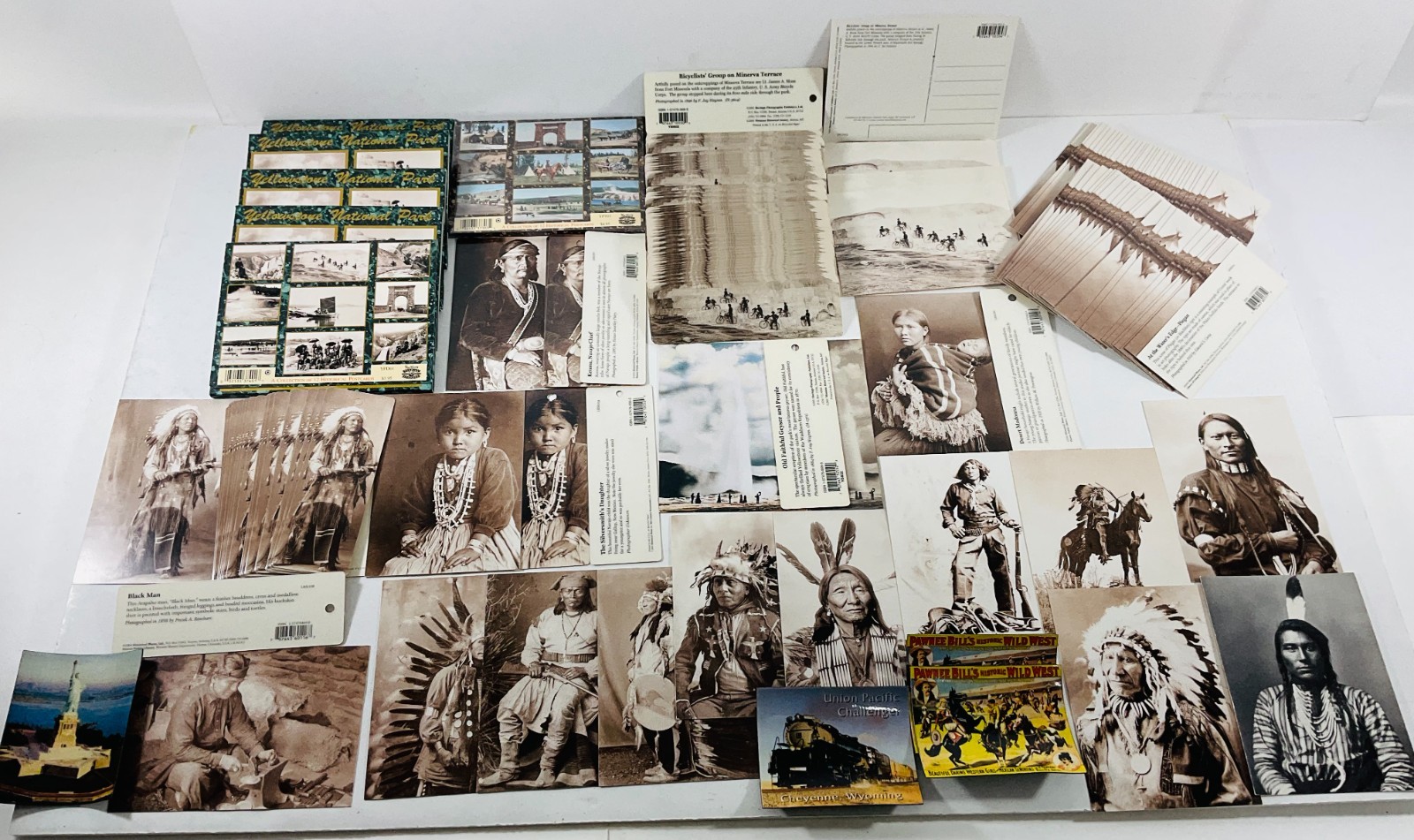 Large Lot 500+ Pieces Native American Western Cowboy Magnet Postcards Bookmarks