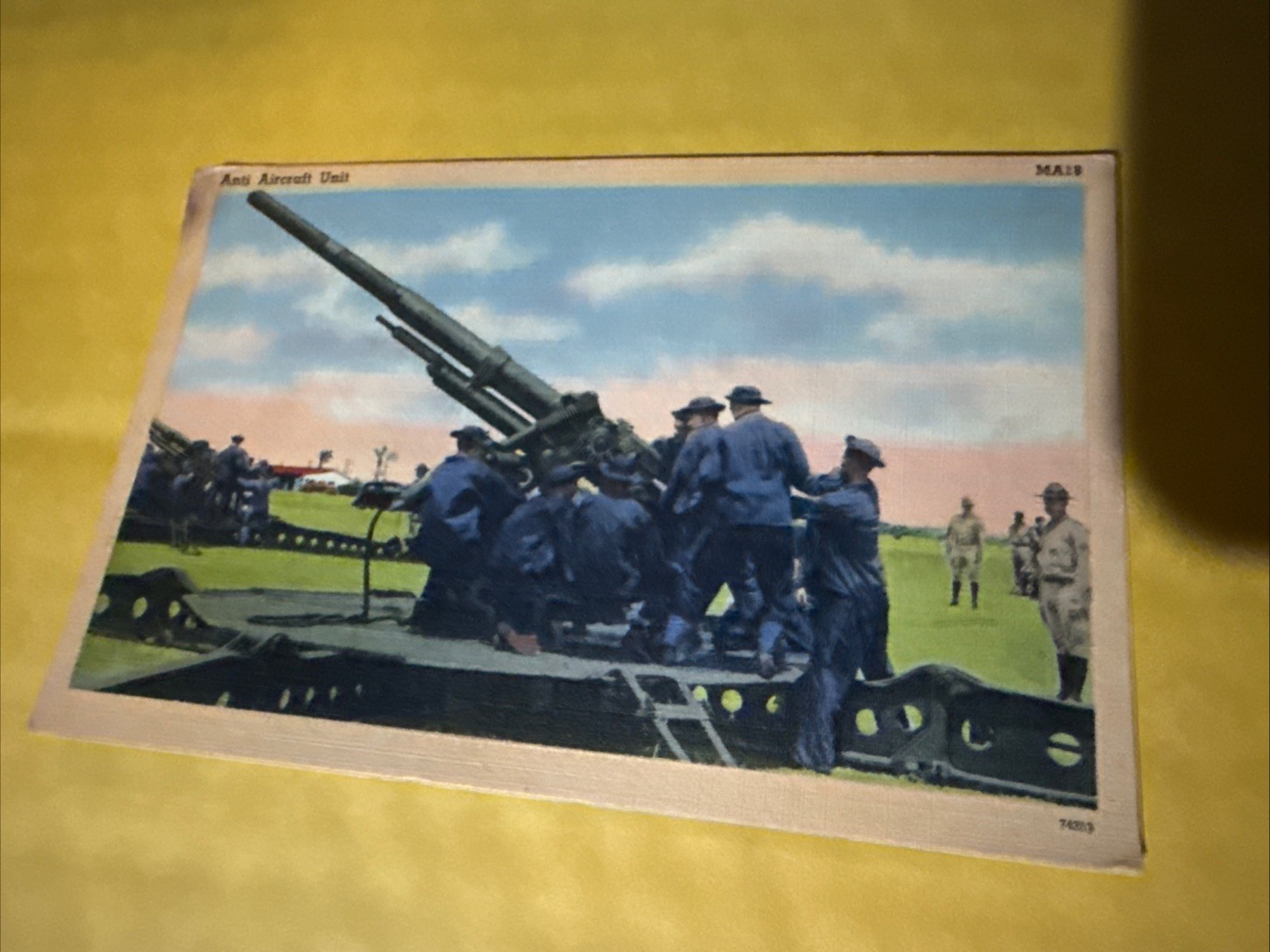 UNPOSTED POSTCARD – MILITARY – ANTI-AIRCRAFT UNIT
